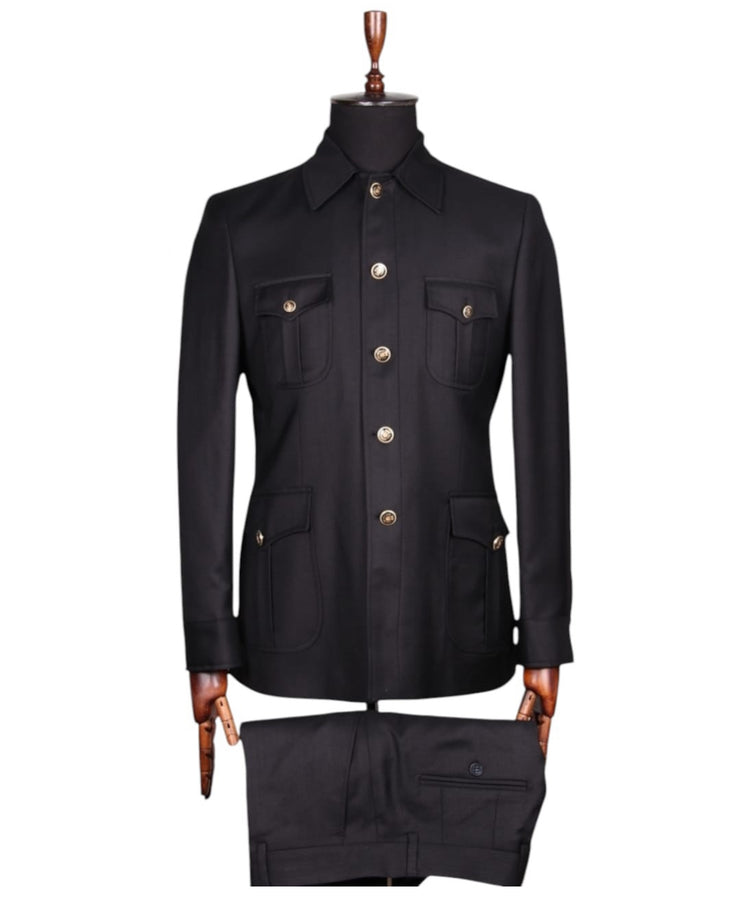 EliteRoute Classic Safari Suit Driver Uniforms - Color Black main image 1